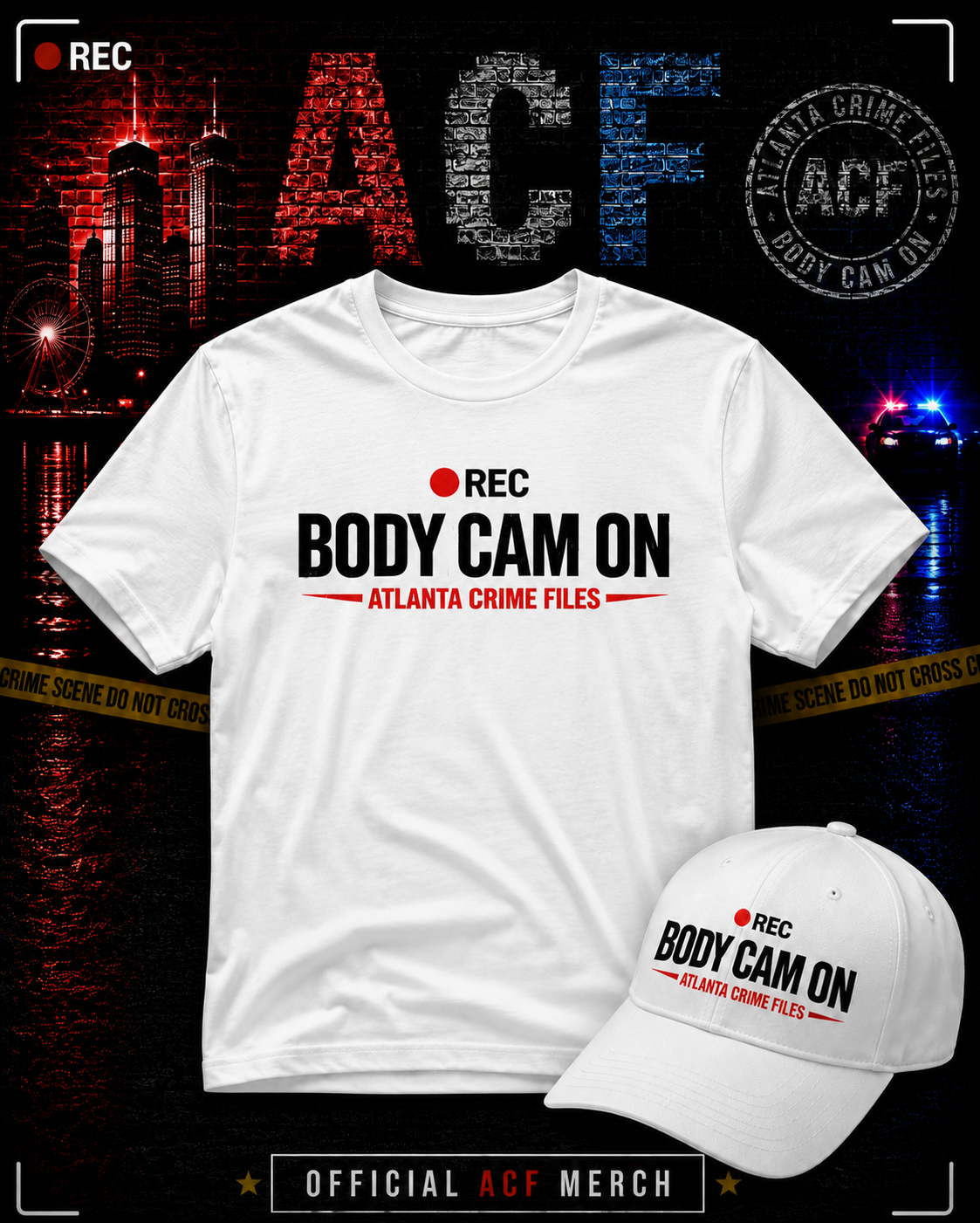 ACF Body Cam On Tee- White ACF
