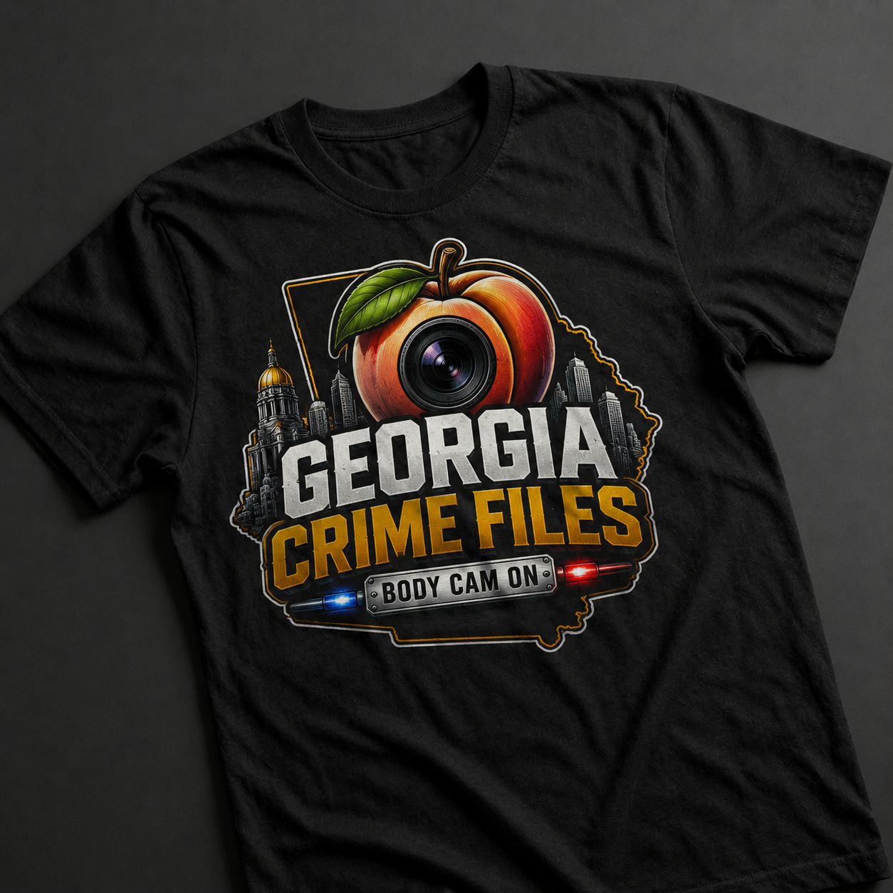 GCF Flagship Peach State Tee — Black