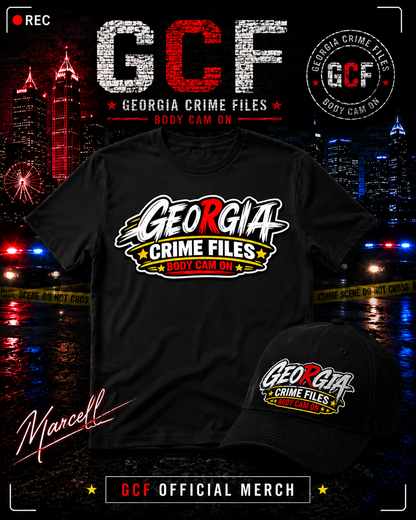 Georgia Crime Files GEORGIA Logo Tee — Black