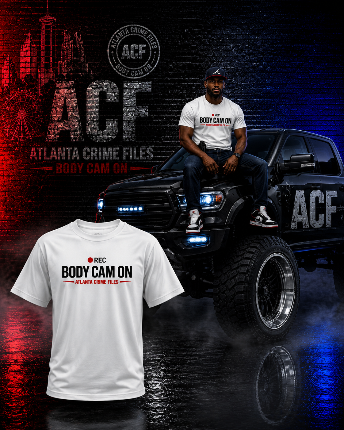 ACF Body Cam On Tee- White ACF