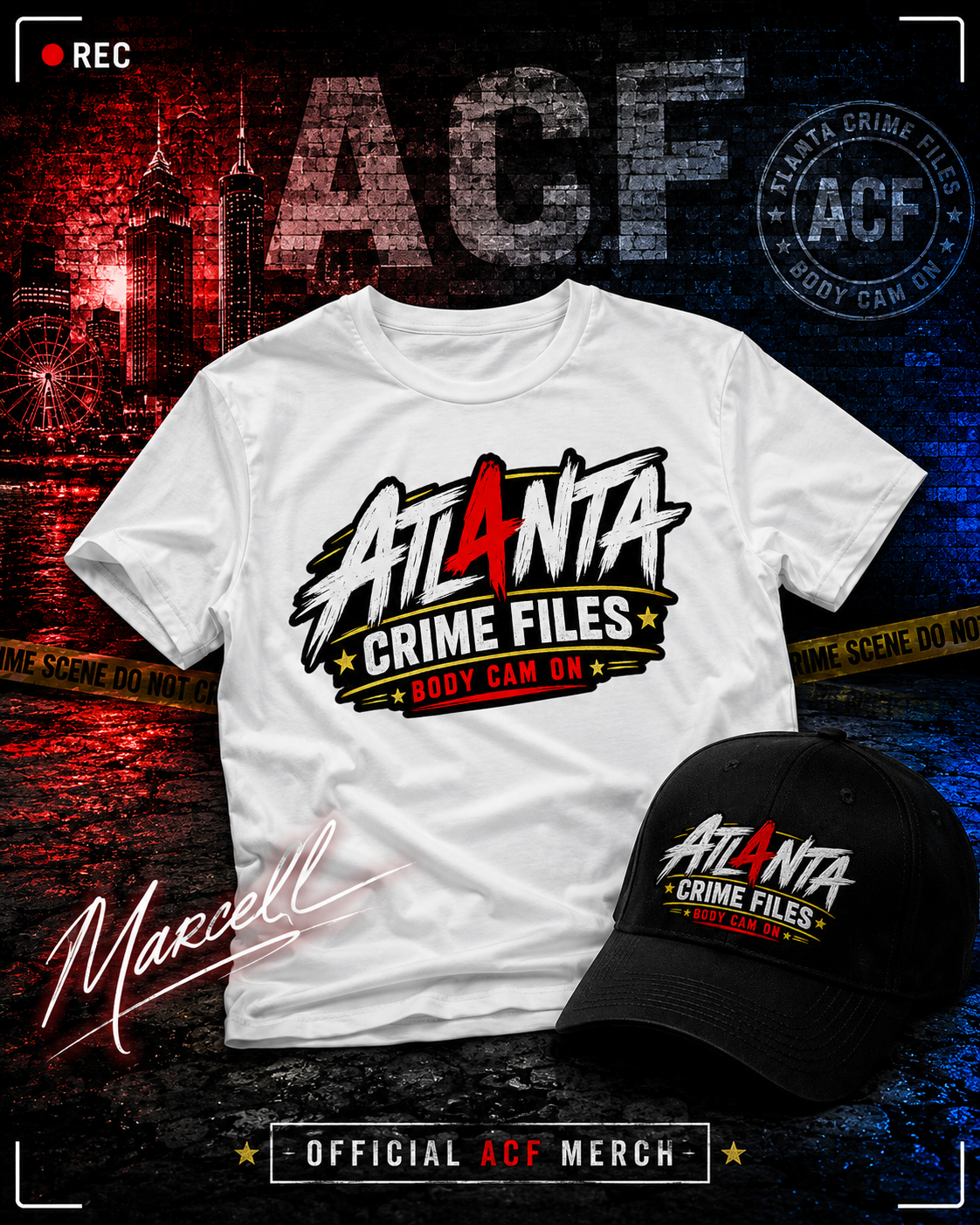 ATL4NTA Logo Tee- ACF-White