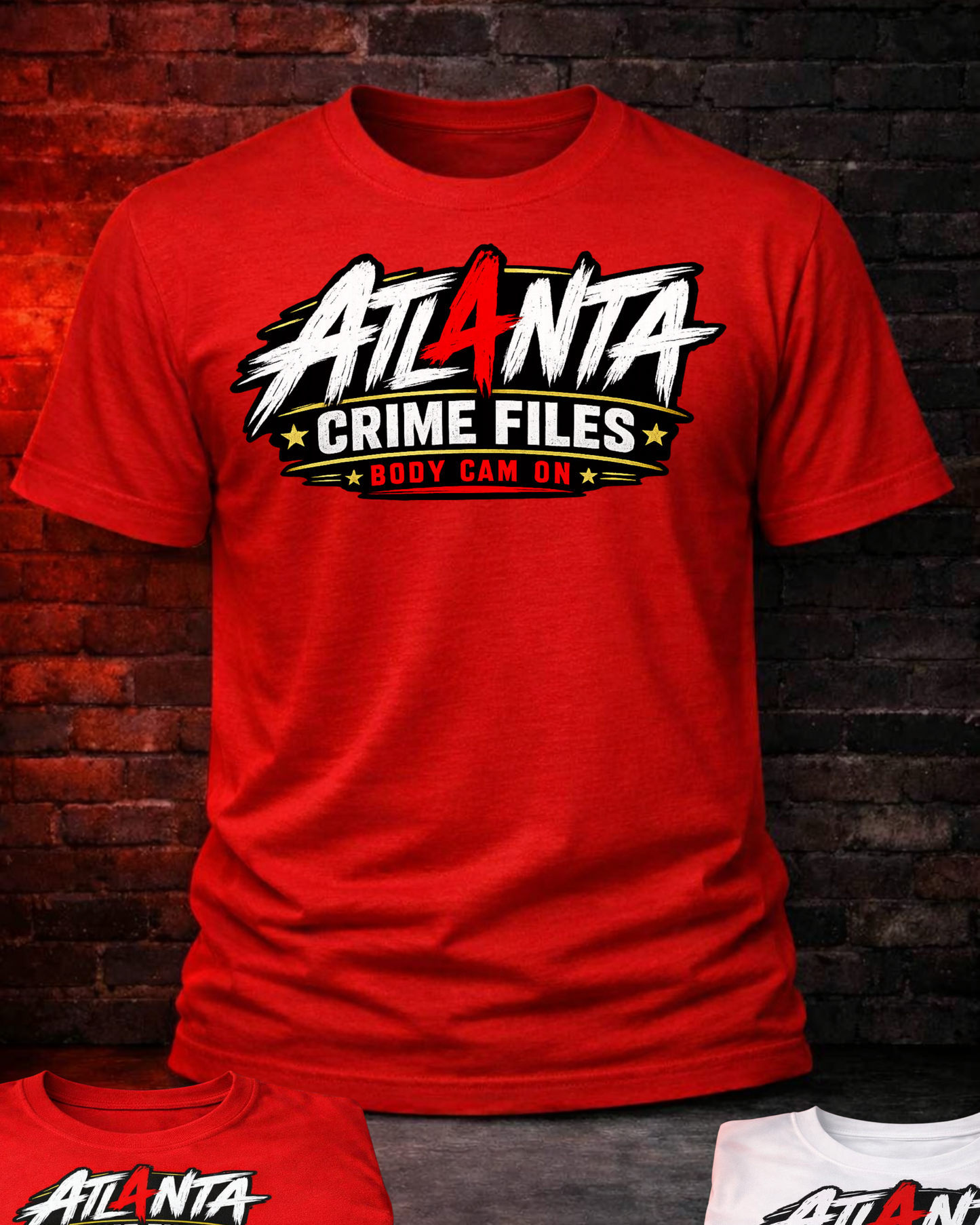 ATL4NTA Logo Tee- ACF--RED