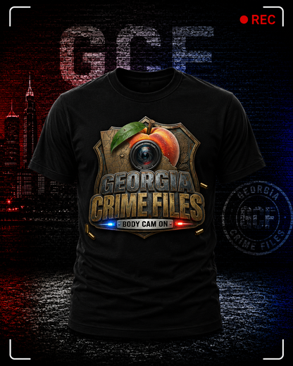 Georgia Crime Files Badge Tee — Black