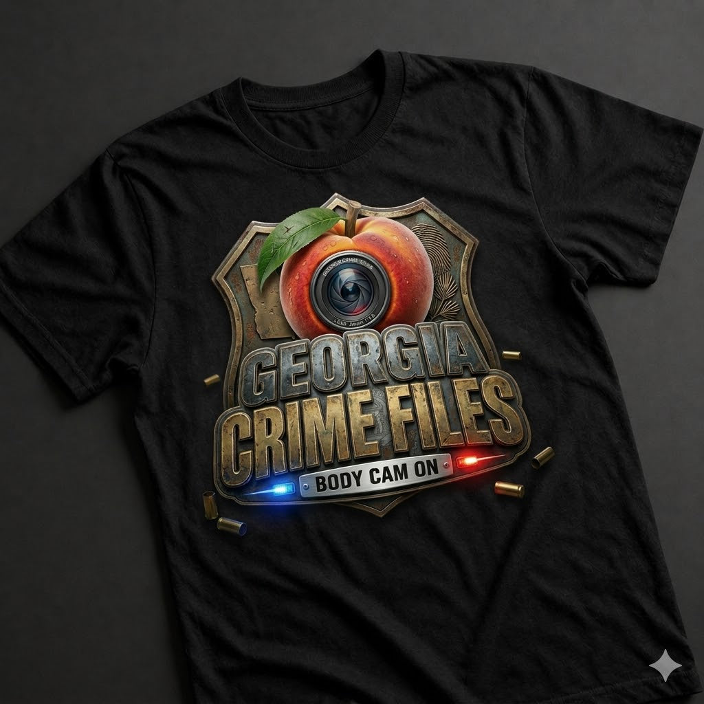 Georgia Crime Files Badge Tee — Black