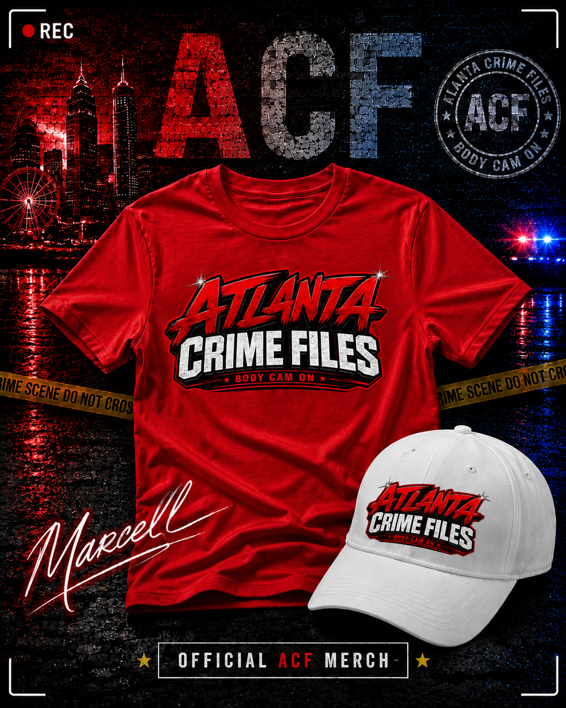 ACF Redline Logo Tee — Red