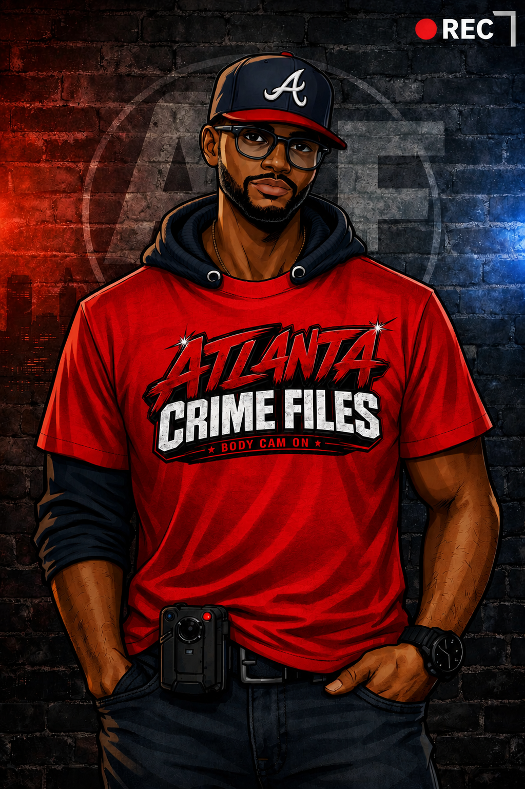 ACF Redline Logo Tee — Red