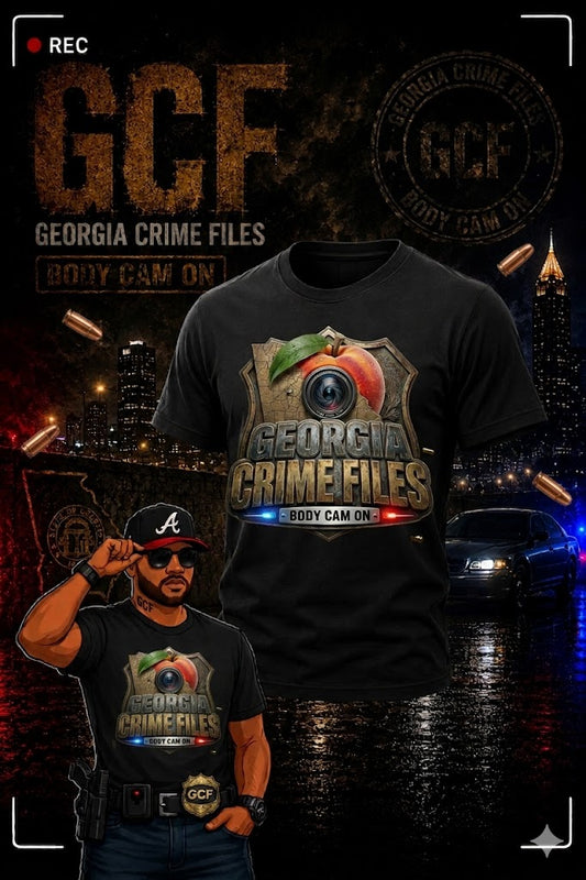Georgia Crime Files Badge Tee — Black