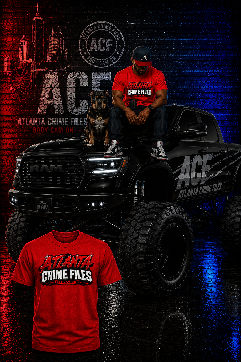 ACF Redline Logo Tee — Red